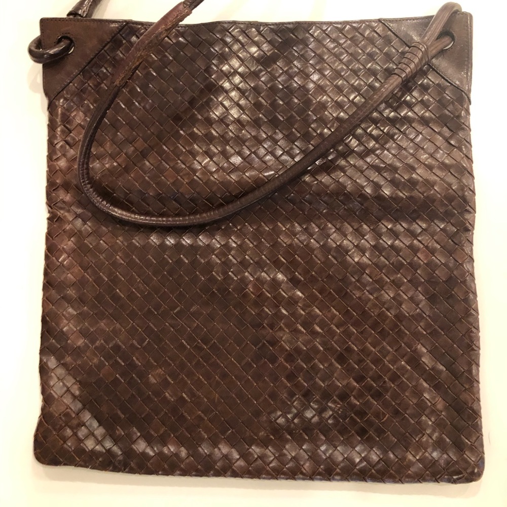 Bottega Veneta Handbag | Brown Woven Shoulder Bag
